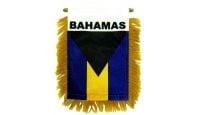Bahamas Rearview Mirror Mini Banner 4in by 6in