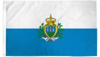 San Marino  Printed Polyester Flag 3ft by 5ft