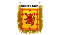 Scotland Lion Rearview Mirror Mini Banner 4in by 6in