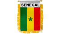 Senegal Rearview Mirror Mini Banner 4in by 6in