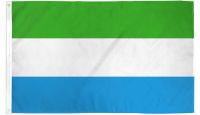 Sierra Leone  Printed Polyester Flag 3ft by 5ft