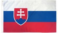 Slovakia  Printed Polyester Flag 3ft by 5ft