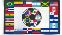 South American Soccer Printed Polyester Flag 3ft by 5ft