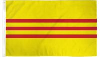 South Vietnam  Printed Polyester Flag 3ft by 5ft