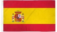 Spain  Printed Polyester Flag 3ft by 5ft