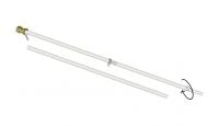 6ft Spinning Stabilizer Flag Pole in White