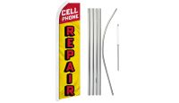 Cell Phone Repair (Letters) Super Flag & Pole Kit