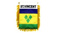 St. Vincent Rearview Mirror Mini Banner 4in by 6in