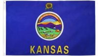 Kansas Printed Polyester Flag 2ft by 3ft