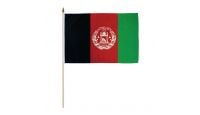 Afghanistan Stick Flag 12in by 18in on 24in Wooden Dowel