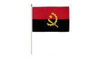 Angola Stick Flag 12in by 18in on 24in Wooden Dowel