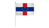 Netherlands Antilles 12x18in Stick Flag