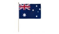 Australia Stick Flag 12in by 18in on 24in Wooden Dowel