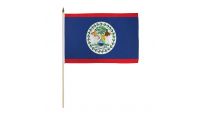Belize 12x18in Stick Flag