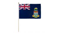 Cayman Islands Stick Flag 12in by 18in on 24in Wooden Dowel