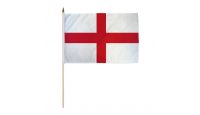 England 12x18in Stick Flag