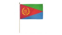 Eritrea Stick Flag 12in by 18in on 24in Wooden Dowel