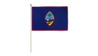 Guam Stick Flag 12in by 18in on 24in Wooden Dowel
