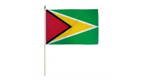 Guyana 12x18in Stick Flag
