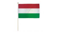 Hungary 12x18in Stick Flag