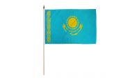 Kazakhstan 12x18in Stick Flag