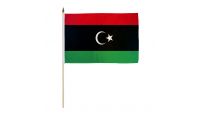 Libya Kingdom Stick Flag 12in by 18in on 24in Wooden Dowel