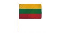 Lithuania 12x18in Stick Flag