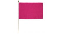 Magenta Solid Color 12x18in Stick Flag