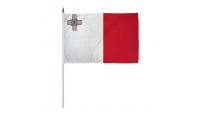 Malta 12x18in Stick Flag