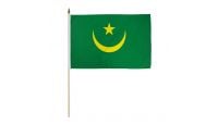 Mauritania 1959 Stick Flag 12in by 18in on 24in Wooden Dowel