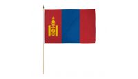Mongolia 12x18in Stick Flag
