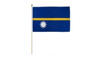 Nauru 12x18in Stick Flag