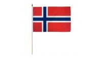 Norway 12x18in Stick Flag