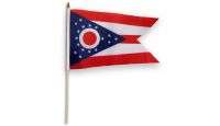 Ohio 12x18in Stick Flag