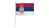 Serbia 12x18in Stick Flag