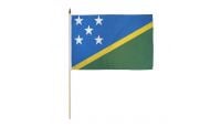 Solomon Islands 12x18in Stick Flag