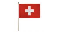 Switzerland 12x18in Stick Flag