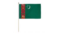Turkmenistan 12x18in Stick Flag