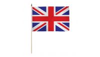 United Kingdom Stick Flag 12in by 18in on 24in Wooden Dowel