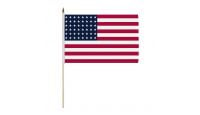 48 Star Stick Flag 12in by 18in on 24in Wooden Dowel