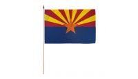 Arizona Stick Flag 12in by 18in on 24in Wooden Dowel