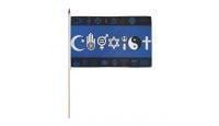 Coexist 12x18in Stick Flag