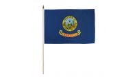 Idaho Stick Flag 12in by 18in on 24in Wooden Dowel