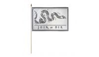 Join Or Die 12x18in Stick Flag