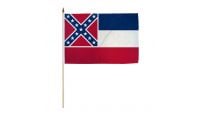 Mississippi (1894) 12x18in Stick Flag