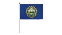 New Hampshire 12x18in Stick Flag