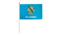 Oklahoma 12x18in Stick Flag