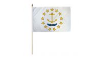 Rhode Island 12x18in Stick Flag