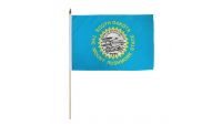 South Dakota 12x18in Stick Flag