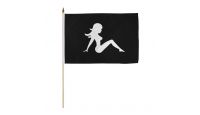 The Lady Stick Flag 12in by 18in on 24in Wooden Dowel